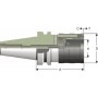 Патрон різьбонарізний з компенсацією по довжині BT50xQCT19-82 під мітчики M2-M14