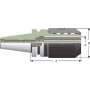 Силовий патрон фрезерний BT40xPM32-90 318432 Хвостовик BT 40 Виліт 90 Діаметр 32 Degerli