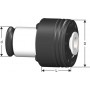 Муфта-вставка різьбонарізна QCT19-M5-d6-S4,9 для мітчика M5 з хвостовиком 6 мм та січенням квадрата 4,9 мм