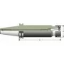 Цанговий патрон SK50xER16M-160 517426-1 Хвостовик SK 50 Цанга ER16 Виліт 160 Діаметр гайки 22 Degerli